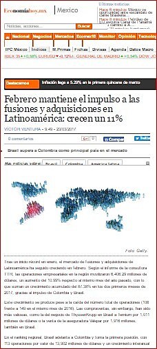 Febrero mantiene el impulso a las fusiones y adquisiciones en Latinoamrica: crecen un 11%